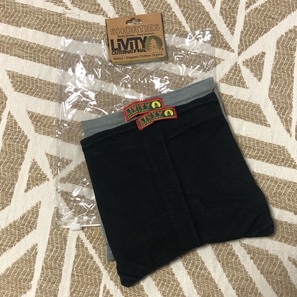 LiViTY Shorties - Black and Gray Cheeky Briefs - 2Pack - Picture 14 of 16